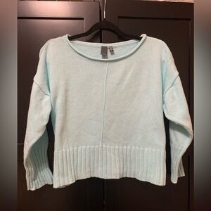 Shannon Passero Blue Women's Sweater, size small, cropped, 3/4 sleeve